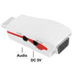อะแดปเตอร์ HDMI เป็น VGA Full HD 1080P สำหรับไฟและเสียง, S-PC-0470, S-PC-0470B