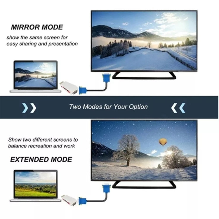 อะแดปเตอร์ HDMI เป็น VGA Full HD 1080P สำหรับไฟและเสียง, S-PC-0470, S-PC-0470B