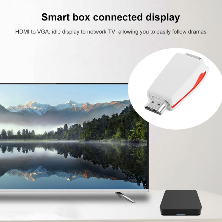 อะแดปเตอร์ HDMI เป็น VGA Full HD 1080P สำหรับไฟและเสียง, S-PC-0470, S-PC-0470B