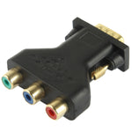 อะแดปเตอร์ VGA 15 Pin ตัวผู้ เป็น 3 RCA Component ตัวเมีย, VGA