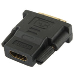 อะแดปเตอร์ DVI-D 24+1 Pin ตัวผู้ เป็น HDMI 19 Pin ตัวเมีย สำหรับจอภาพ / HDTV