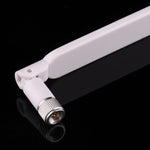 เสาอากาศเราเตอร์ 4G LTE SMA ตัวผู้ B593 5dBi 2 ชิ้น, เสาอากาศ B593 5dBi สีขาว, เสาอากาศ B593 5dBi สีดำ