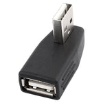 อะแดปเตอร์ USB 2.0 AM เป็น AF พร้อมมุม 90 องศา รองรับฟังก์ชัน OTG, มุมขวา 90 องศา, มุมซ้าย 90 องศา