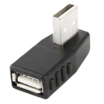 อะแดปเตอร์ USB 2.0 AM เป็น AF พร้อมมุม 90 องศา รองรับฟังก์ชัน OTG, มุมขวา 90 องศา, มุมซ้าย 90 องศา