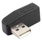 อะแดปเตอร์ USB 2.0 AM เป็น AF พร้อมมุม 90 องศา รองรับฟังก์ชัน OTG, มุมขวา 90 องศา, มุมซ้าย 90 องศา