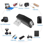 อะแดปเตอร์ USB 2.0 AM เป็น AF พร้อมมุม 90 องศา รองรับฟังก์ชัน OTG, มุมขวา 90 องศา, มุมซ้าย 90 องศา
