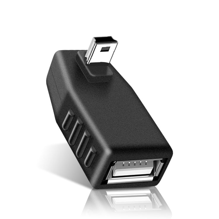 อะแดปเตอร์ Mini USB ตัวผู้เป็น USB 2.0 AF มุม 90 องศา, มุมขึ้น 90 องศา, มุมลง 90 องศา