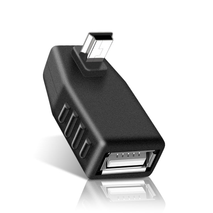 อะแดปเตอร์ Mini USB ตัวผู้เป็น USB 2.0 AF มุม 90 องศา, มุมขึ้น 90 องศา, มุมลง 90 องศา