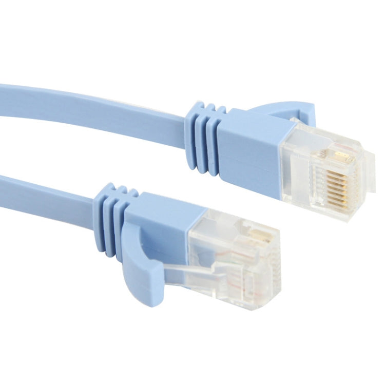สายแลนอีเธอร์เน็ตแบบแบนบางพิเศษ 1 ม., CAT6, ความยาว: 1 ม. (สีฟ้าอ่อน)