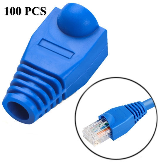 ฝาครอบหัวสายเครือข่าย RJ45, สีดำ (100 ชิ้นต่อแพ็ค ราคาสำหรับ 100 ชิ้น), 100 ชิ้น สีดำ, 100 ชิ้น สีแดง, 100 ชิ้น สีน้ำเงิน, 100 ชิ้น สีขาว, 100 ชิ้น สีเขียว, 100 ชิ้น สีเทา, 100 ชิ้น สีเหลือง