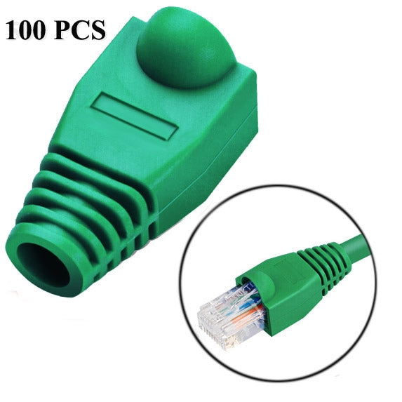 ฝาครอบหัวสายเครือข่าย RJ45, สีดำ (100 ชิ้นต่อแพ็ค ราคาสำหรับ 100 ชิ้น), 100 ชิ้น สีดำ, 100 ชิ้น สีแดง, 100 ชิ้น สีน้ำเงิน, 100 ชิ้น สีขาว, 100 ชิ้น สีเขียว, 100 ชิ้น สีเทา, 100 ชิ้น สีเหลือง
