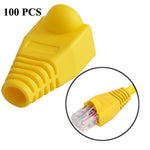 ฝาครอบหัวสายเครือข่าย RJ45, สีดำ (100 ชิ้นต่อแพ็ค ราคาสำหรับ 100 ชิ้น), 100 ชิ้น สีดำ, 100 ชิ้น สีแดง, 100 ชิ้น สีน้ำเงิน, 100 ชิ้น สีขาว, 100 ชิ้น สีเขียว, 100 ชิ้น สีเทา, 100 ชิ้น สีเหลือง