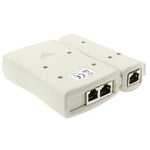 เครื่องทดสอบสายเครือข่าย RJ45 RJ11 RJ12 Cat5 UTP LAN, RJ45/RJ11 สีเขียว