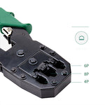 เครื่องมืออเนกประสงค์ RJ45 RJ12 RJ11 สำหรับบีบสายเคเบิลเครือข่าย PC