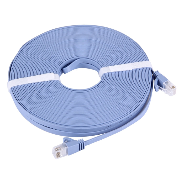 สายแลน CAT6 แบบแบนบางพิเศษ 20 เมตร สีน้ำเงิน