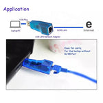 การ์ดแลน USB 1.1 RJ45 10/100M อะแดปเตอร์เครือข่ายอีเธอร์เน็ต