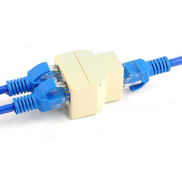 ตัวแยกอะแดปเตอร์ RJ45 1x2 ตัวเมียเป็น 2 ตัวเมีย