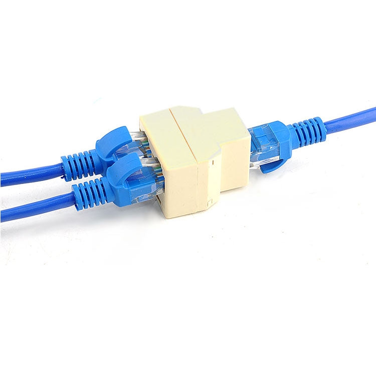 ตัวแยกอะแดปเตอร์ RJ45 1x2 ตัวเมียเป็น 2 ตัวเมีย