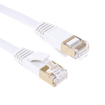สายแลน CAT7 แบบแบนบางพิเศษ ชุบทอง ความเร็วสูง 10Gbps ยาว 1m, 2m, 3m, 5m, 10m, 15m, 20m, 25m, 30m