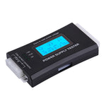 เครื่องทดสอบแหล่งจ่ายไฟคอมพิวเตอร์ PC แบบจอ LCD ดิจิตอล 20/24 พิน พร้อมเครื่องวัดกำลังไฟและเครื่องมือวินิจฉัย พร้อมขั้วต่อ ATX และจอ LCD