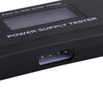เครื่องทดสอบแหล่งจ่ายไฟคอมพิวเตอร์ PC แบบจอ LCD ดิจิตอล 20/24 พิน พร้อมเครื่องวัดกำลังไฟและเครื่องมือวินิจฉัย พร้อมขั้วต่อ ATX และจอ LCD
