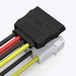 สายแปลงพาวเวอร์ IDE 4 พิน เป็น Serial ATA SATA (15 ซม.), วัสดุ: อะลูมิเนียม+แมกนีเซียม, 4 พิน IDE เป็น SATA