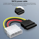 สายแปลงพาวเวอร์ IDE 4 พิน เป็น Serial ATA SATA (15 ซม.), วัสดุ: อะลูมิเนียม+แมกนีเซียม, 4 พิน IDE เป็น SATA