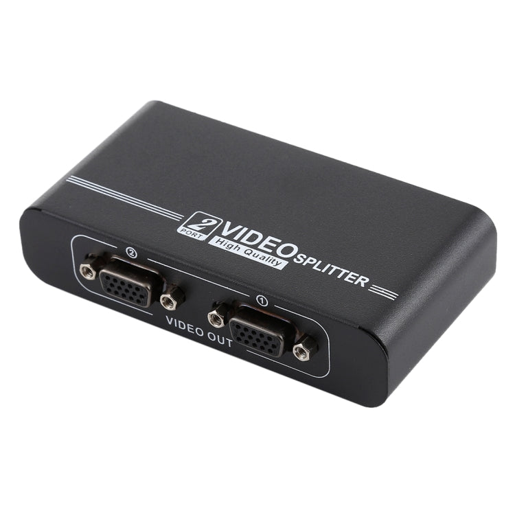 ตัวแยกสัญญาณ VGA VGA-102A 1 ถึง 2 พอร์ต 1920 x 1440, 2 พอร์ต