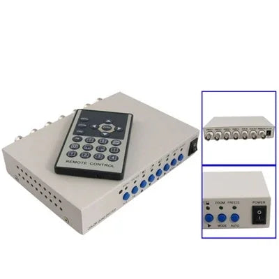 เครื่องประมวลผลวิดีโอรักษาความปลอดภัยสี CCTV 4 ช่อง (สีขาว), เครื่องประมวลผล 4 ช่อง