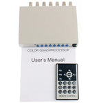 เครื่องประมวลผลวิดีโอรักษาความปลอดภัยสี CCTV 4 ช่อง (สีขาว), เครื่องประมวลผล 4 ช่อง