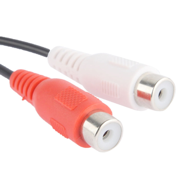 สายแยก Y ตัวเมีย RCA 2 ช่อง ถึงตัวผู้ RCA 1 ช่อง สำหรับวิดีโอ, ความยาว 26.5 ซม., ตัวผู้ RCA 1 ถึง ตัวเมีย RCA 2
