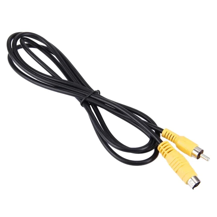 สายอะแดปเตอร์แปลง 4 พิน S-VIDEO ทีวีเป็น RCA AV ความยาว 1.5m, S-Video เป็น AV RCA ตัวผู้