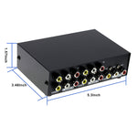 กล่องสวิตช์ AV RCA อินพุต 4 ช่อง เอาต์พุต 1 ช่อง, อินพุต 4 ช่อง เอาต์พุต 1 ช่อง