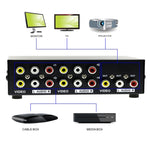 กล่องสวิตช์ AV RCA อินพุต 4 ช่อง เอาต์พุต 1 ช่อง, อินพุต 4 ช่อง เอาต์พุต 1 ช่อง
