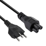 สายไฟ AC โน้ตบุ๊กสไตล์ 3 ขา บราซิล, ความยาว: 1.2 ม. (เส้นผ่านศูนย์กลาง 5.5 มม.), สไตล์ 3 ขา บราซิล, ความยาว: 1.2 ม. (เส้นผ่านศูนย์กลาง 5.5 มม.)