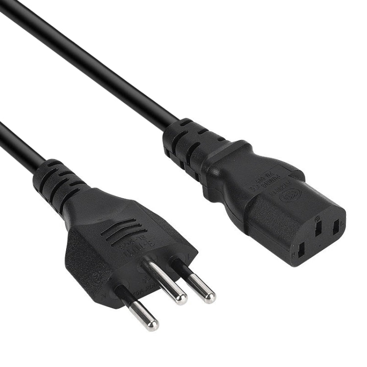 สายไฟ AC แบบ 3 ขา สไตล์บราซิล ความยาว: 1.2 ม. (OD5.5) ปลั๊กบราซิล 1.2 ม.