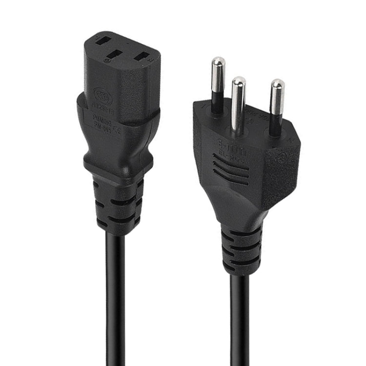 สายไฟ AC แบบ 3 ขา สไตล์บราซิล ความยาว: 1.2 ม. (OD5.5) ปลั๊กบราซิล 1.2 ม.