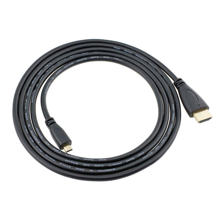 สาย Micro HDMI ถึง HDMI 19 พิน ความยาว 1.5m, เวอร์ชัน 1.4, ตัวผู้ HDMI, ความยาว: 1.5m