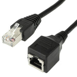 สายต่อ RJ45 ตัวเมียถึงตัวผู้ CAT สำหรับเครือข่าย, ความยาว: 1.5m, RJ45 ตัวผู้ 1.5m