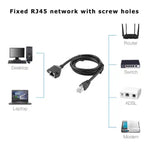 สายต่อ RJ45 ตัวเมียถึงตัวผู้ CAT สำหรับเครือข่าย, ความยาว: 1.5m, RJ45 ตัวผู้ 1.5m