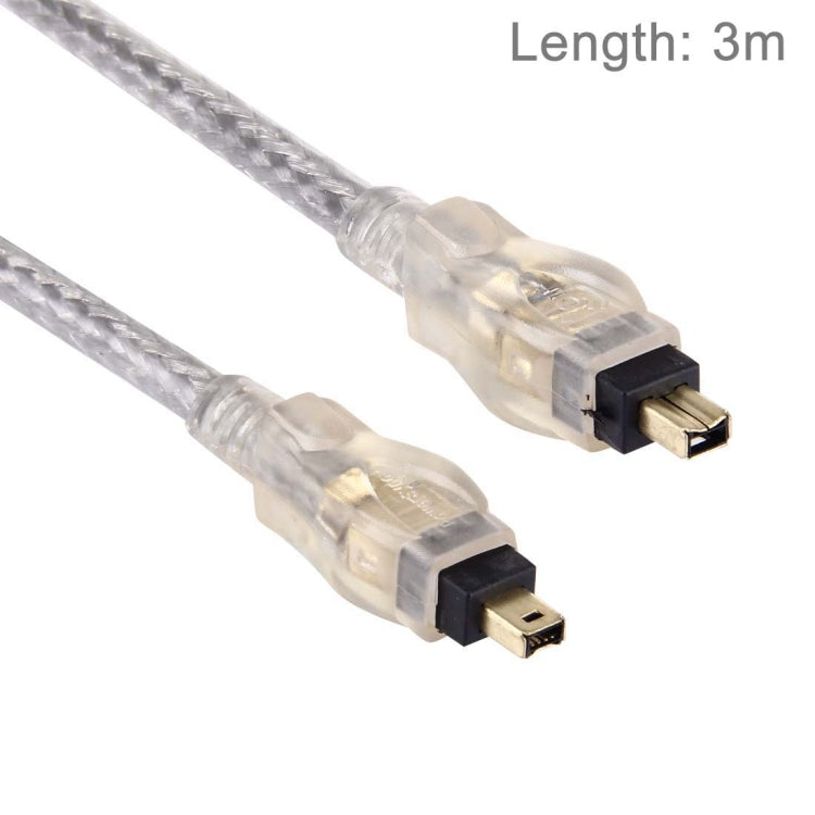 สายไฟ Firewire IEEE 1394 4 พิน ตัวผู้ถึงตัวผู้คุณภาพสูง, ความยาว: 3m (ชุบทอง), 4 พิน ถึง 4 พิน (3m)