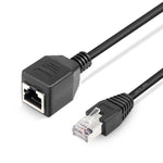สายต่อ RJ45 ตัวเมียถึงตัวผู้ CAT สำหรับเครือข่าย, ความยาว: 30 ซม., RJ45 ตัวผู้ 30 ซม.