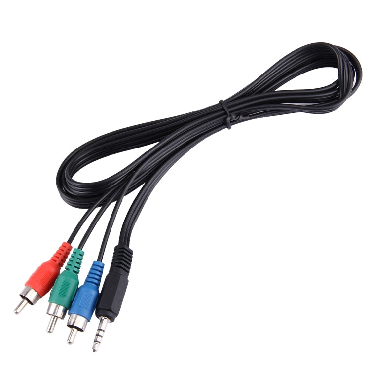สายวิดีโอคอมโพเนนต์ RGB แจ็ค 3.5 มม. ยาว 1.5 เมตร, 3.5 มม. ถึง 3 RCA, ความยาว: 1.5 เมตร
