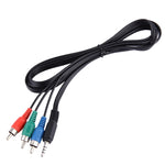 สายวิดีโอคอมโพเนนต์ RGB แจ็ค 3.5 มม. ยาว 1.5 เมตร, 3.5 มม. ถึง 3 RCA, ความยาว: 1.5 เมตร
