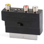 สาย Scart ตัวผู้ถึงตัวเมีย พร้อมช่อง AV คอมโพสิต + S-Video, ช่องทอง AV + S-Video