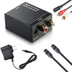 ตัวแปลงเสียงอนาล็อก RCA เป็นดิจิทัลออปติคัล Toslink (สีดำ), 2RCA เป็น Spdif+Coaxial