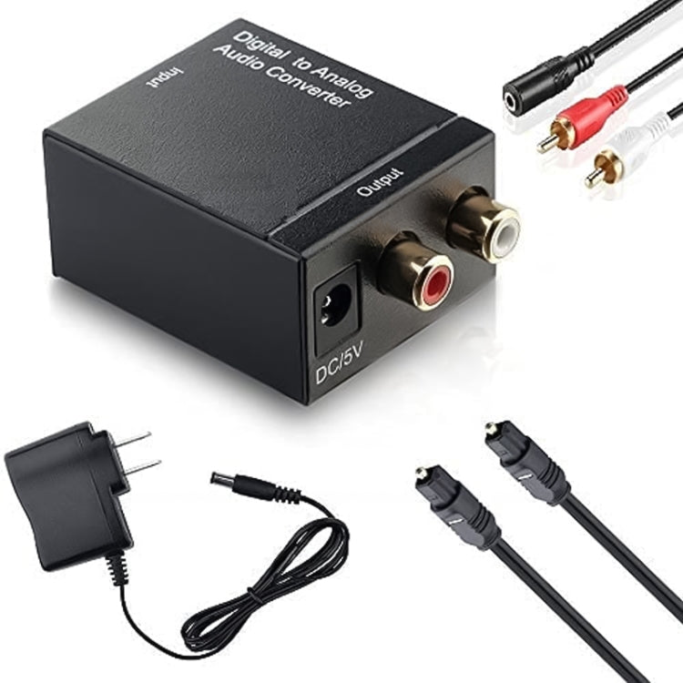 ตัวแปลงเสียงอนาล็อก RCA เป็นดิจิทัลออปติคัล Toslink (สีดำ), 2RCA เป็น Spdif+Coaxial