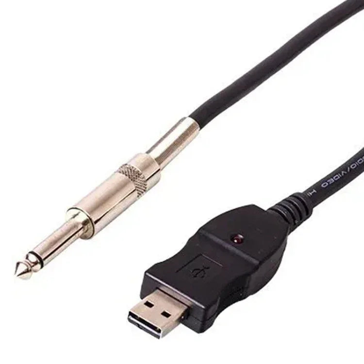 สายอะแดปเตอร์บันทึกเสียงกีตาร์เบส USB PC, สายบันทึกเสียงกีตาร์เบส