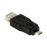 อะแดปเตอร์ USB 2.0 A ตัวเมียเป็น Micro USB 5 พิน ตัวผู้ OTG, USB AF เป็น Micro USB