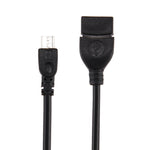 อะแดปเตอร์ USB A ตัวเมียเป็น Micro USB 5 พิน ตัวผู้ ความยาว 10 ซม. พร้อม OTG